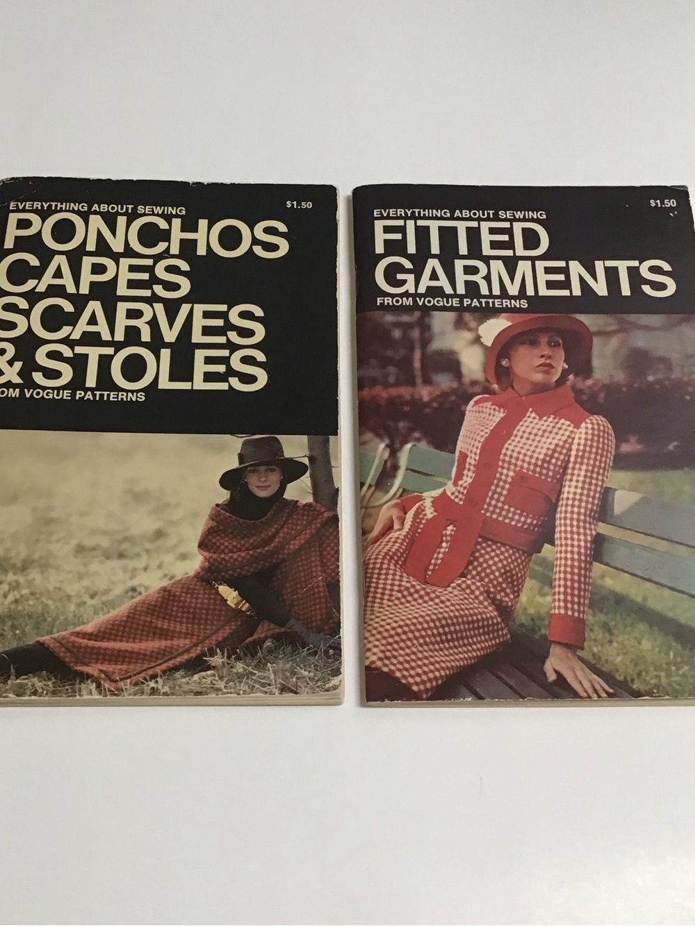 Vintage Vogue Sewing Guide Books SET Fitted Garment 1972 Ponchos Capes 1971 EUC